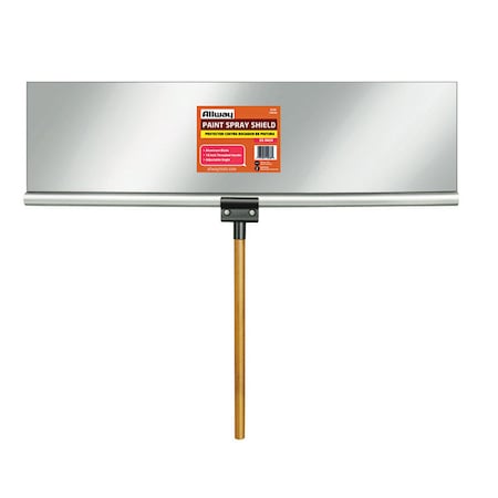 Allway Allway 9 in. W X 36 in. L Gray Aluminum Paint Spray Shield SS36